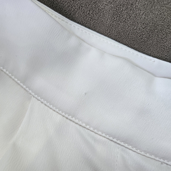 NWT Express X Rachel Zoe Wide Leg Satin Cream White Pant Size 6 - Picture 7 of 10